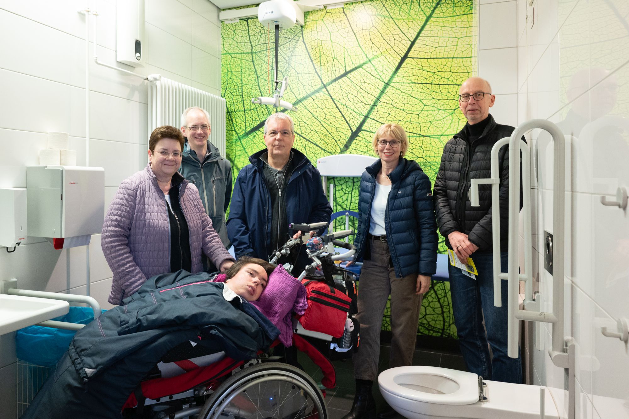 Die Toilette für Alle in der Halle 19 auf dem Messegelände Hannover